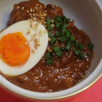 牛肉の煮込み　味噌風味