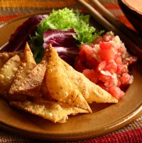 米粉とコーンのナチョス(メキシコ料理）