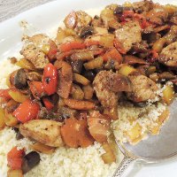 Couscous con verdure e pollo（野菜と鶏肉のクスクス）