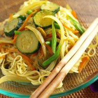 カレー風味そうめんチャンプルー　