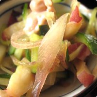 タコと香味野菜の梅風味